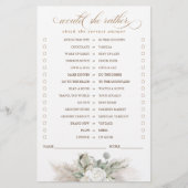 Zou ze liever Pampas Grass Bridal Game hebben? (Voorkant)