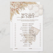 Zou ze liever Teddy Bear Baby shower Game hebben? (Voorkant / Achterkant)