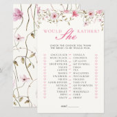 Zou ze liever vlinders bloemig Vrijgezellenfeest (Voorkant / Achterkant)