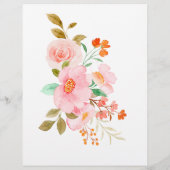 Zou zij liever Bruidsfeest spel Bloem Flyer (Achterkant)