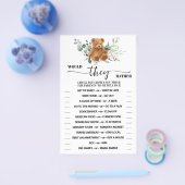 Zouden ze liever Beer Greenery Shower Game-kaart Flyer (Enkel)