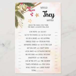 Zouden ze liever met een Kaart voor kerstschoenen 