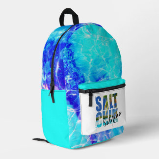 Zout Chik Strand Blauw Water Persoonlijke Rugzak