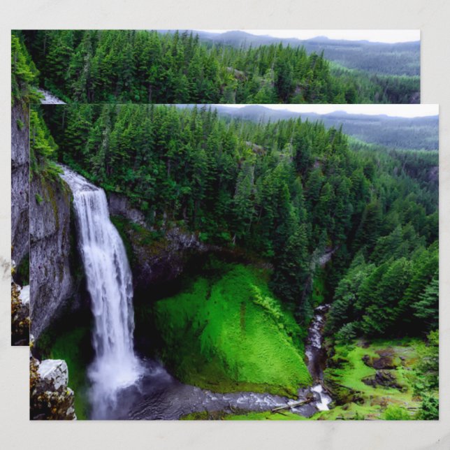 Zout Creek Herfst Oregon Scrapbook Paper (Voorkant / Achterkant)