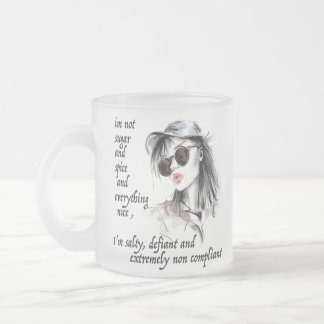 Zout en Defiant Matglas Koffiemok