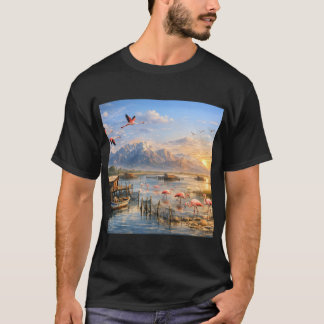 zout en huidige flamingo t-shirt