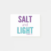 Zout en licht - Matthew 5:13 tealpurple Post-it® Notes (Voorkant)
