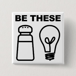 Zout en lichte Christelijke Button badge Pin