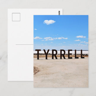 Zout en lucht bij Lake Tyrrell Australië Briefkaart