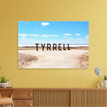 Zout en lucht bij Lake Tyrrell Australië