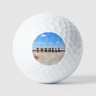 Zout en lucht bij Lake Tyrrell Australië Golfballen