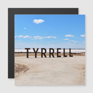 Zout en lucht bij Lake Tyrrell Australië magneet