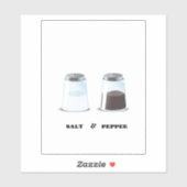 Zout en peper sticker (Vel)