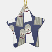 Zout- en Pepper Cute Pattern Keramisch Ornament (Links)