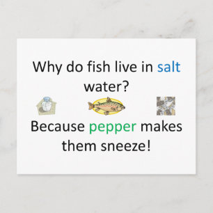 Zout en Pepper Joke Briefkaart