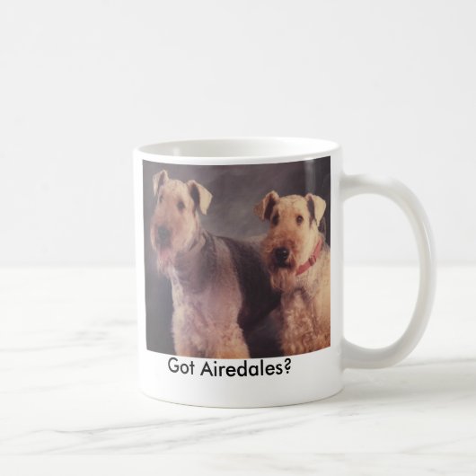 Zout en Ritz, heb je Airedales? Koffiemok (Rechts)