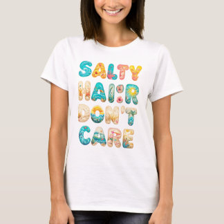 Zout haar maakt niet uit - Bold Beach Vibes Graphi T-shirt