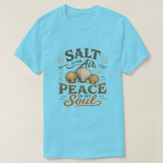 Zout in de Lucht Schelp Strand T-Shirt