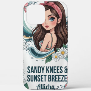 Zout Lil Tropical Hibiscus Oceaan Golf iPhone Hoes