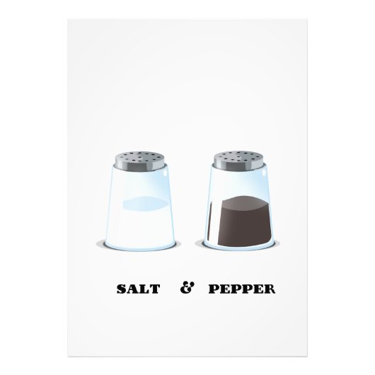 Zout & Peper Foto Afdruk (Voorkant)
