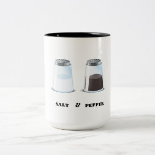 Zout & Peper Tweekleurige Koffiemok