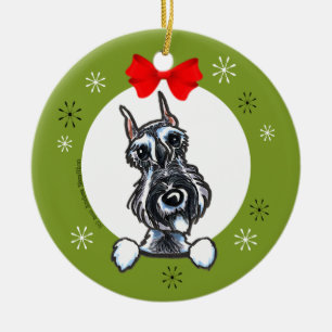 Zout Pepper Schnauzer-kerstkerst Keramisch Ornament