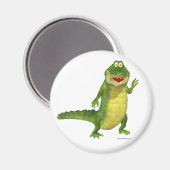 Zout the Crocodile Fridge Magnet Magneet (Voorkant / Achterkant)