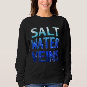 Zout water Veinen oceaan Watermannen Surf Zee Dive Trui