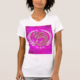 Zout water zweeft de ziel in roze. t-shirt