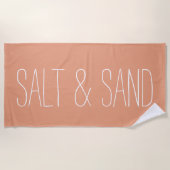 Zout & Zand Minimale Strandlaken Moderne Esthetisc (Voorkant)