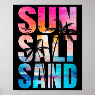 Zout Zand Zomervakantie Hawaii Strand Funny F Poster