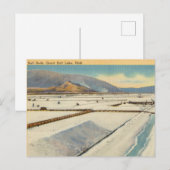 Zoute Beds, Great Salt Lake, Utah Briefkaart (Voorkant / Achterkant)