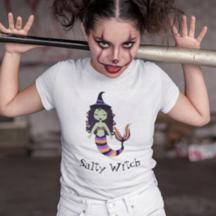 Zoute Heks Halloween Zeemeermin T-shirt