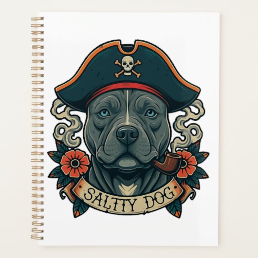 Zoute Hond Pitbull Planner (Voorkant)