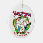 Zoute kerst keramisch ornament (Rechts)