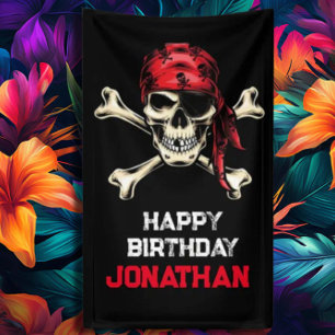 zoute piratenpartij spandoek