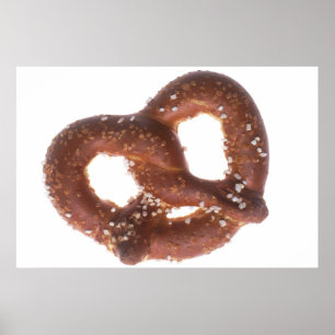 Zoute pretzel poster