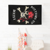 Zoute Schedelbotten Op Zijn Kop! Spandoek (Insitu)