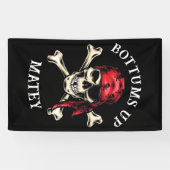 Zoute Schedelbotten Tot Op De Bodem! Spandoek (Horizontaal)