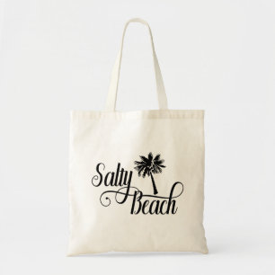 Zoute strand grappige zomer vakantie tote bag