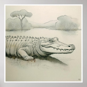 Zoute tekening - Kunstdruk Poster