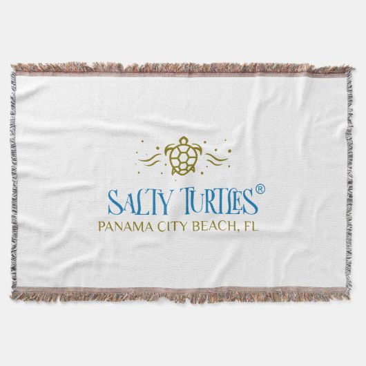 Zoute Turtles® Gooi Deken (Voorkant)