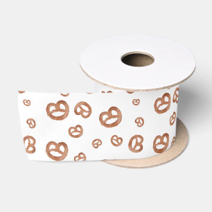 Zoute zachte Waterverf Pretzelpatroon Lint