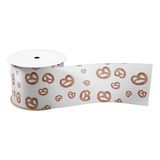 Zoute zachte Waterverf Pretzelpatroon Lint (Spoel)