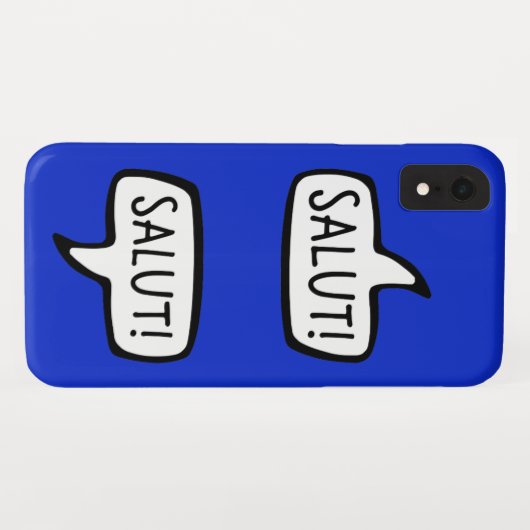 ZOUTEN! Frans Taalgroet Speech Bubble Case-Mate iPhone Case (Achterkant (horizontaal))