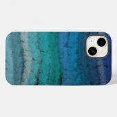 Zoutgolven voor kuststrand op zwart Case-Mate iPhone case (Achterkant (horizontaal))