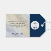 Zoutkleihandzeep met dode zeezout, handgemaakte st cadeaulabel (Voorkant (Horizontaal))