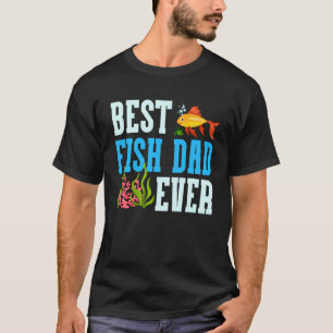 Zoutwater Aquarium Papa Vader Beste Vis Vader Ooit T-shirt