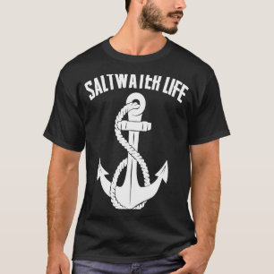 Zoutwater Leven Cruise Anker Oceaan Vissen Boot T-shirt
