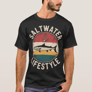 Zoutwater Tarpon Vissen Sport Game Visliefhebber V T-shirt